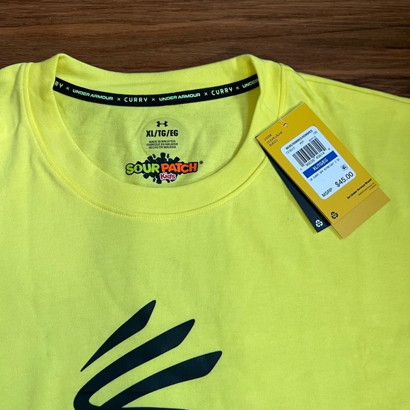 *NWT* Under Armour Men’s Curry Sour Then Sweet Heavyweight Short Sleeve Size XL - Picture 5 of 7